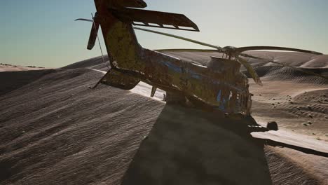 Viejo-Helicóptero-Militar-Oxidado